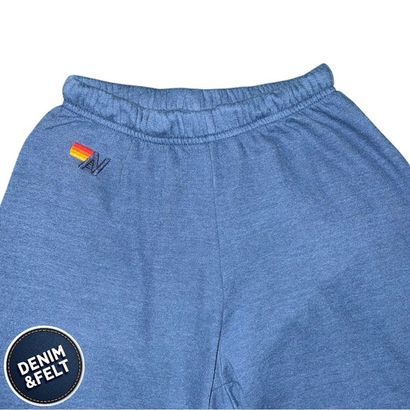 Aviator Nation Women’s Blue Lightning Bolt High Waist Sweatpants/Joggers 💙⚡️ - Picture 5 of 10